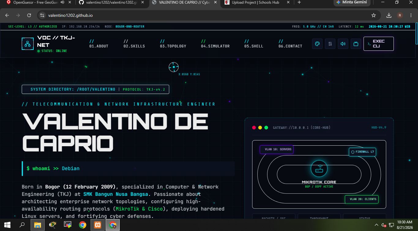 landing page di github